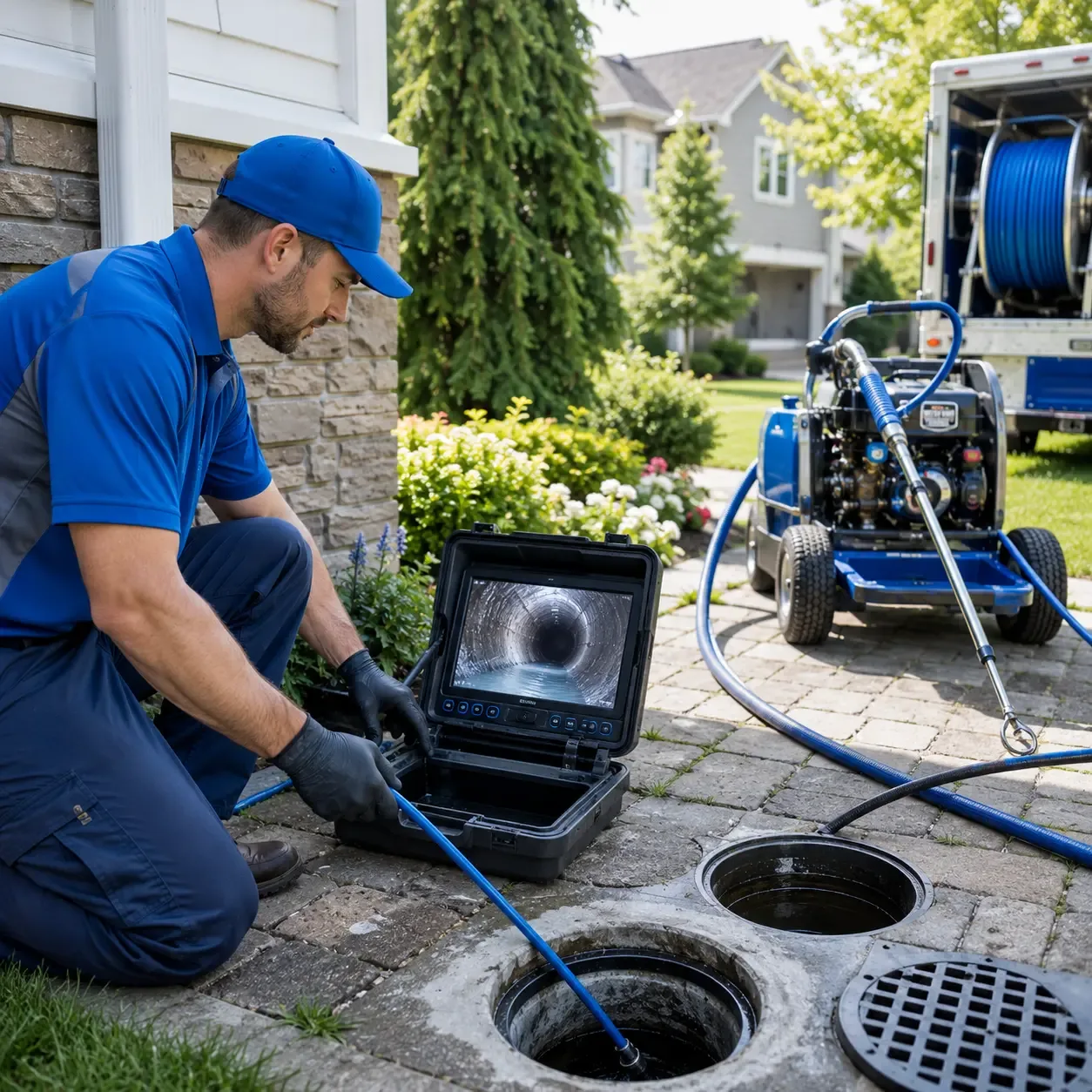 Outdoor drain cleaning professionals serving Severance, NY