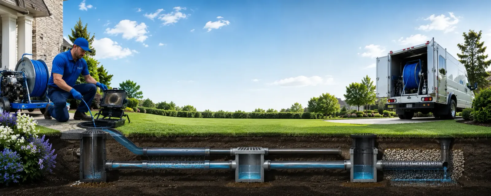 Outdoor drain cleaning information for Severance, NY